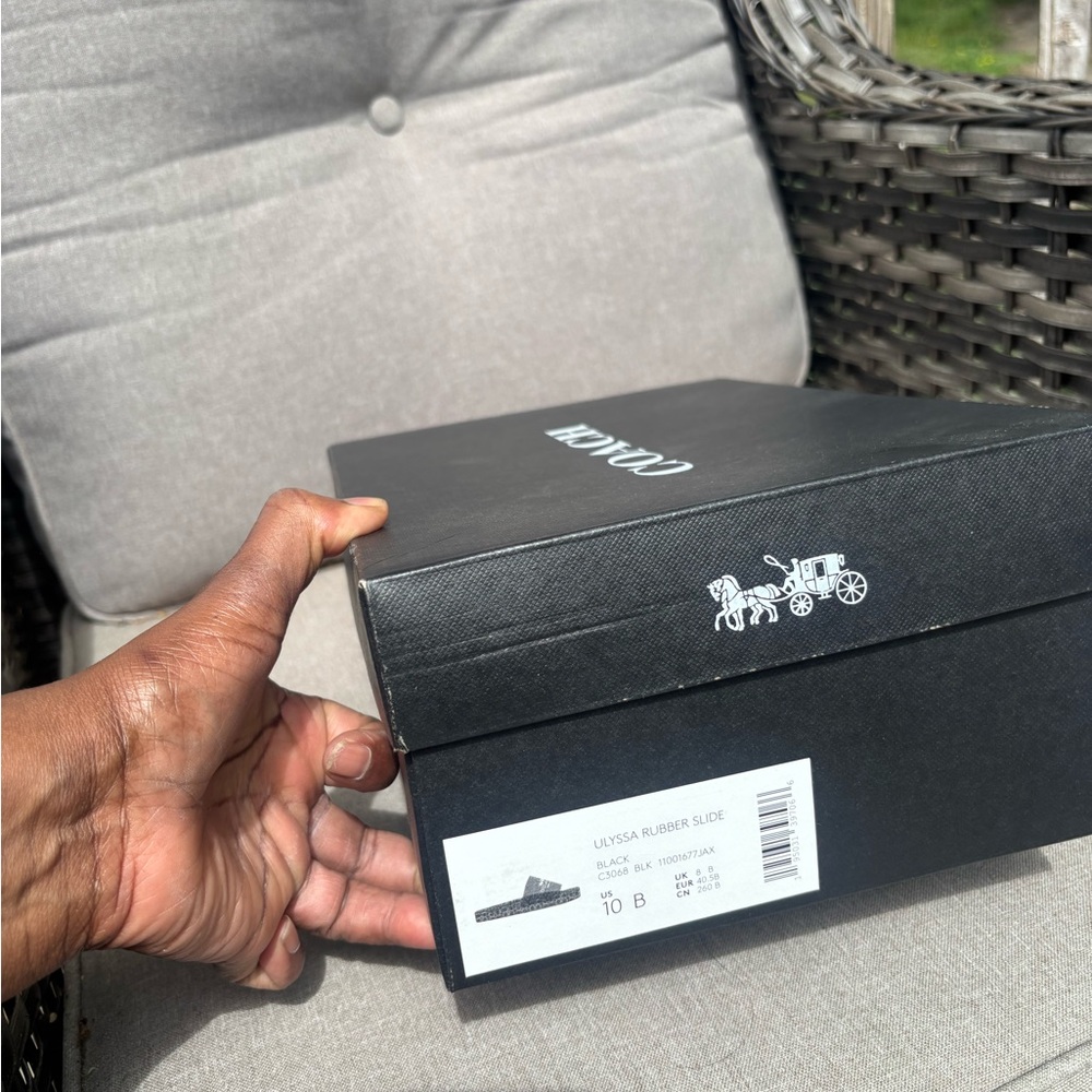 Coach Black Box with White Carriage Logo